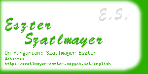 eszter szatlmayer business card